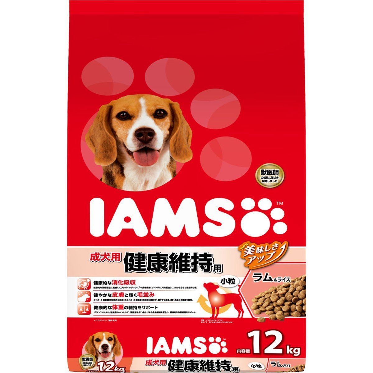 アイムス　成犬用　健康維持用　ラム&ライス　12キログラム　お得な2袋セット Amazon.co.jp: 2個セット アイムス (IAMS) 成犬用 健康維持用